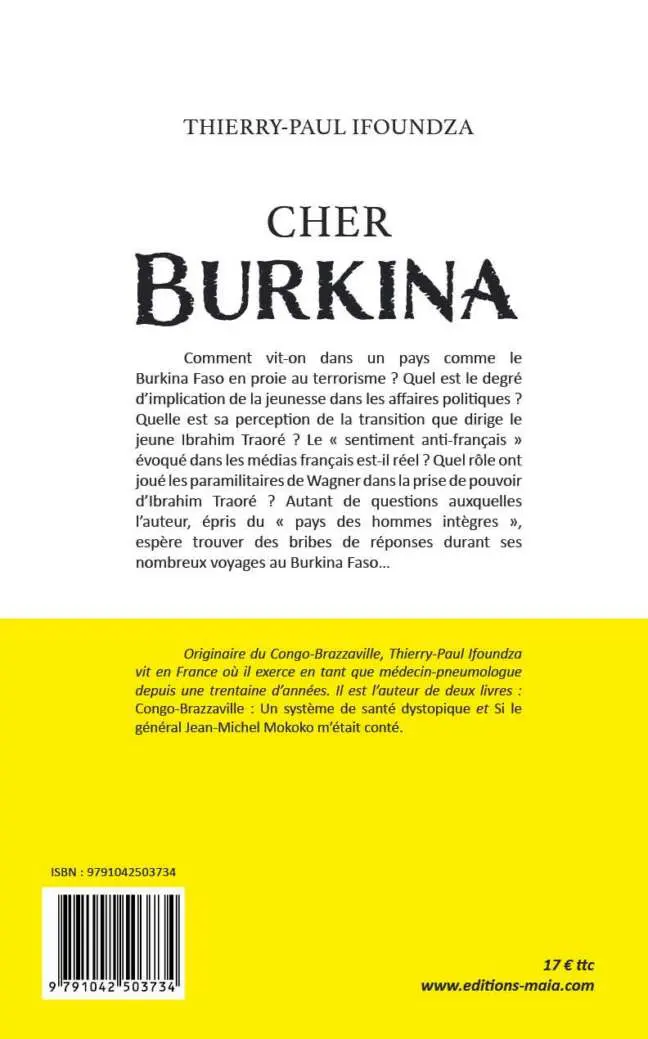 Thierry-Paul IFOUNDZA - Cher Burkina 2