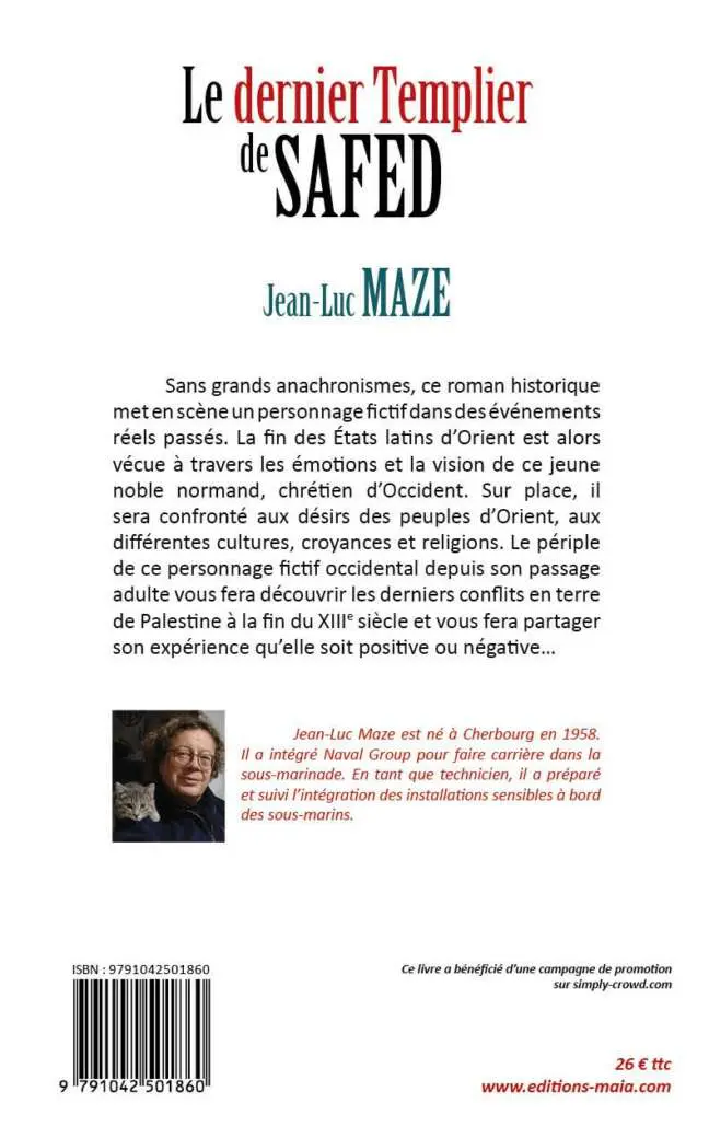 Le dernier Templier de Safed_Jean-Luc MAZE_2