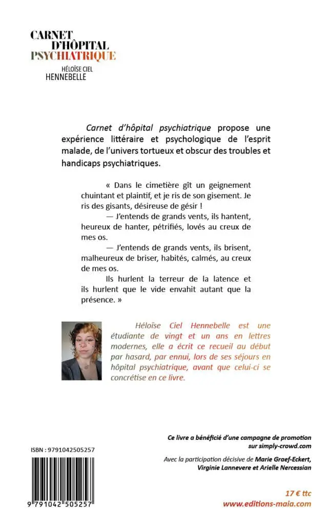Carnet d'hopital psychiatrique Heloise Ciel Henebelle2