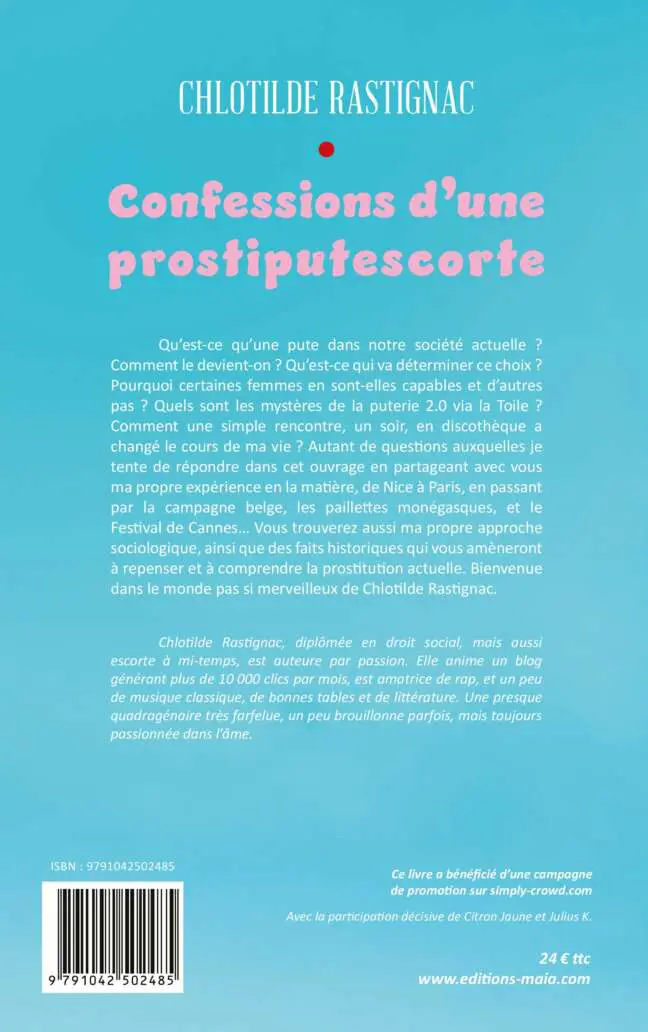 Chlotilde RASTIGNAC - Confessions d’une prostiputescorte 2