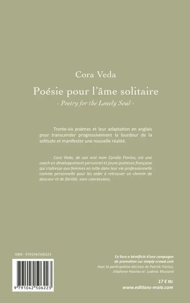 Cora VEDA - Poésie pour l’âme solitaire 2