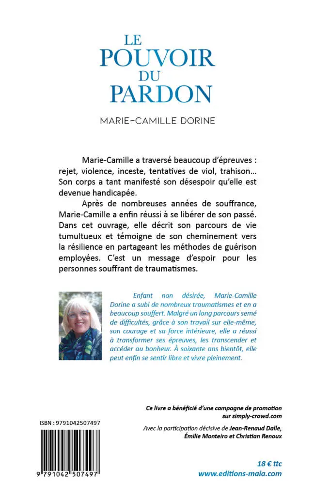 Le pouvoir du pardon Marie-Camille Dorine2