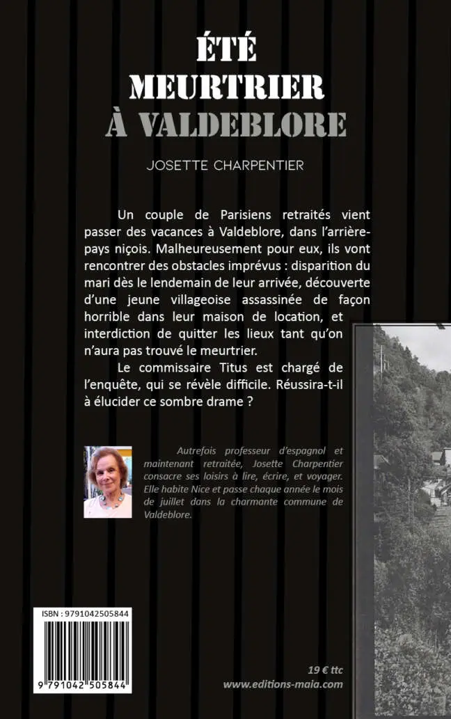 Été meurtrier à Valdeblore - Josette Charpentier