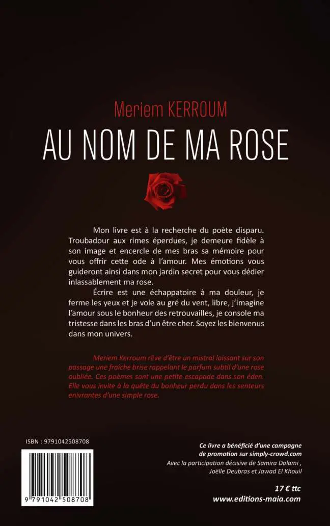 Au nom de ma rose - Meriem Kerroum